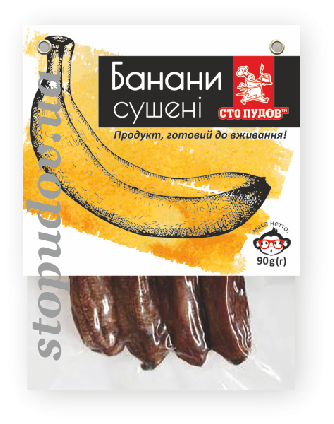 Банани сушені, 90г